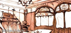 фото Стиль модерн в интерьере 21.01.2019 №086 - Art Nouveau in interior - design-foto.ru