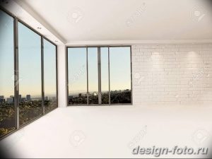 Bright Airy Empty Apartment Living Room Interior With Painted in