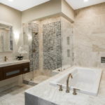 Фото бежевая ванна интерьер 14.08.2019 №007 - beige bathtub interior - design-foto.ru