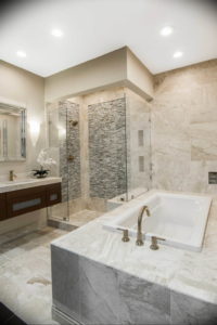 Фото бежевая ванна интерьер 14.08.2019 №007 - beige bathtub interior - design-foto.ru