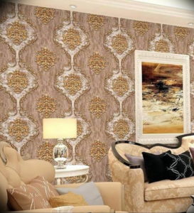 Фото бежевые обои в интерьере 14.08.2019 №013 - beige wallpaper in the int - design-foto.ru