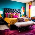 Bedroom with bold and saturated color accents for a cdad d df d badfe _1_2 041223 design-foto.ru