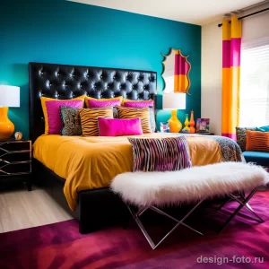 Bedroom with bold and saturated color accents for a cdad d df d badfe _1_2 041223 design-foto.ru