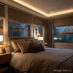 Bedroom with smart lighting and automated window tre eae cc adb bedec 041223 design-foto.ru