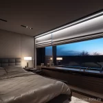 Bedroom with smart lighting and automated window tre eae cc adb bedec _1_2_3 041223 design-foto.ru