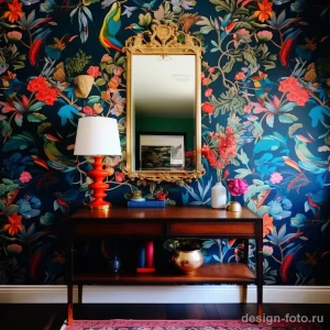 Bold Wallpaper Patterns in Small Spaces stylize bbe ed c cebfb _1_2_3 071223 design-foto.ru