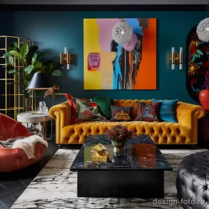 Bold textures on furniture in an eclectic living roo ccc a d bb baa _1_2_3 071223 design-foto.ru