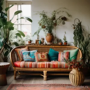 Classic vintage sofa in a bohemian style living room aff a ffdeed 071223 design-foto.ru