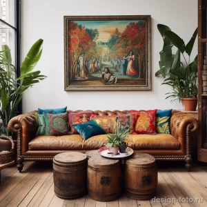 Classic vintage sofa in a bohemian style living room aff a ffdeed _1 071223 design-foto.ru