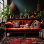 Classic vintage sofa in a bohemian style living room aff a ffdeed _1_2 071223 design-foto.ru