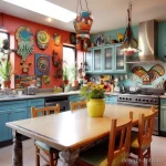 Colorful and eclectic kitchen with diverse decorativ fbf e bac _1 041223 design-foto.ru