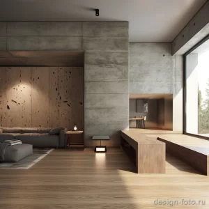Concrete and wood combinations in modern design s fedd ff add f ccbab 131223 design-foto.ru