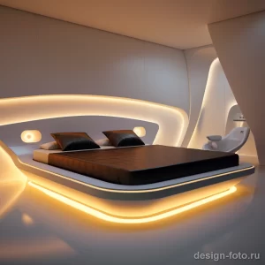 Contemporary bedroom with futuristic bed and lightin deec fa d b feaade _1 071223 design-foto.ru