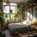 Cozy bedroom with hanging plants and potted greenery cd df af a cffa _1_2_3 041223 design-foto.ru