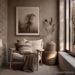 Cozy corner with earthy tones and soft textures s bd b cc ccfcedf _1 041223 design-foto.ru