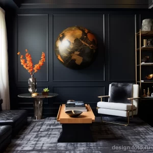 Dramatic Black Accent Wall stylize v aee ae ed a fafdf 071223 design-foto.ru