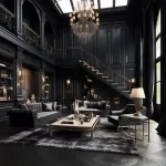 Dramatic interior with black accents and high contra aad c cb bb db 041223 design-foto.ru