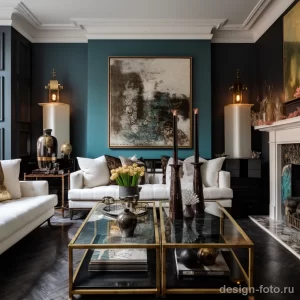 Eclectic living room with mixed metal finishes and a f d a aafcf _1_2 041223 design-foto.ru