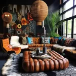 Eclectic lounge space with a variety of textures and cfa adb dd bea fafa 041223 design-foto.ru