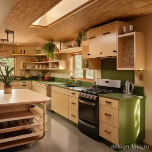 Eco friendly kitchen with sustainable materials and bec fef bddd dfefbee _1_2 041223 design-foto.ru