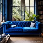 Electric Blue Velvet Sofa stylize v dace e a dabebcce 071223 design-foto.ru
