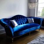 Electric Blue Velvet Sofa stylize v dace e a dabebcce _1 071223 design-foto.ru