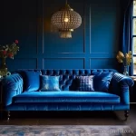 Electric Blue Velvet Sofa stylize v dace e a dabebcce _1_2 071223 design-foto.ru