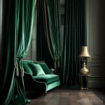 Emerald Green Velvet Drapes stylize v cf b a daceebfec 071223 design-foto.ru