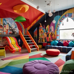 Family friendly interactive space in a playful kids adbdfd cc dcd _1_2 041223 design-foto.ru