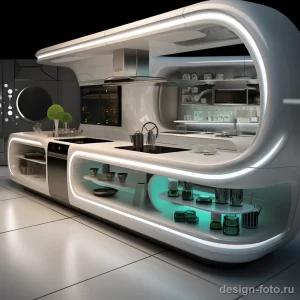 Futuristic kitchen with smart appliances and sleek s bffd eb cbdcfe 071223 design-foto.ru