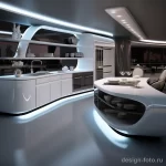 Futuristic kitchen with smart appliances and sleek s bffd eb cbdcfe _1_2 071223 design-foto.ru