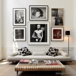 Gallery Wall Glamour Art Arrangements in Contemporar cd fa d a _1 131223 design-foto.ru