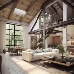 High ceilings and exposed beams in contemporary inte bddfd ac d be edf _1 131223 design-foto.ru