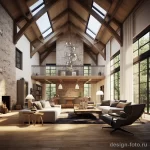 High ceilings and exposed beams in contemporary inte bddfd ac d be edf _1_2 131223 design-foto.ru