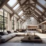 High ceilings and exposed beams in contemporary inte bddfd ac d be edf _1_2_3 131223 design-foto.ru