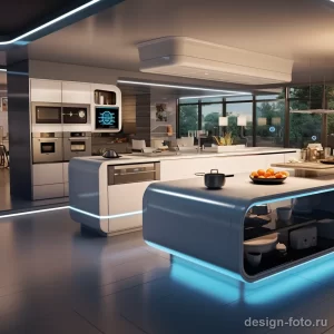 High tech kitchen with smart appliances and voice co cea be b ba ebec _1_2 041223 design-foto.ru