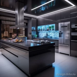 High tech kitchen with smart appliances and voice co cea be b ba ebec _1_2_3 041223 design-foto.ru