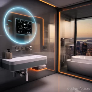 High tech smart mirror in a futuristic bathroom s dcdc bcd bf a afcbdc 041223 design-foto.ru