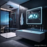 High tech smart mirror in a futuristic bathroom s dcdc bcd bf a afcbdc _1_2 041223 design-foto.ru