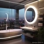 High tech smart mirror in a futuristic bathroom s dcdc bcd bf a afcbdc _1_2_3 041223 design-foto.ru