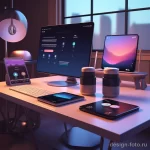 Home office setup with smart assistants and connecte afffbd c c a babebe _1_2 041223 design-foto.ru