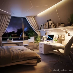 Hybrid Guest Room and Office stylize v efdd f e d babbbb _1 071223 design-foto.ru