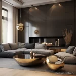 Incorporate metallic accents in modern design sty ce bf baacf _1_2 131223 design-foto.ru
