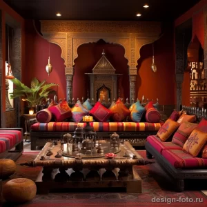 Indian themed living room with rich colors and ornat dbdea cc b e ebd 071223 design-foto.ru