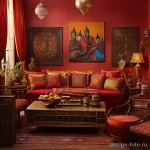 Indian themed living room with rich colors and ornat dbdea cc b e ebd _1_2 071223 design-foto.ru