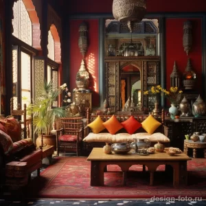 Indian themed living room with rich colors and ornat dbdea cc b e ebd _1_2_3 071223 design-foto.ru