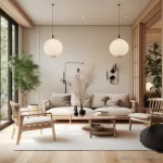 Japandi style interior combining Japanese and Scandi bafd cb b a ddc _1 041223 design-foto.ru