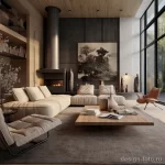 Living room with a mix of different textures and mat eaabf b eaf bd bde _1_2 041223 design-foto.ru