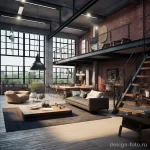 Loft Design Modern Space with Character stylize fce fd a e ee 071223 design-foto.ru