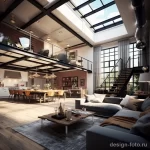 Loft Design Modern Space with Character stylize fce fd a e ee _1 071223 design-foto.ru